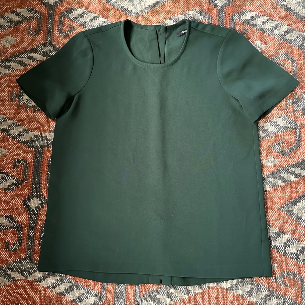 Dark Green Madewell Blouse